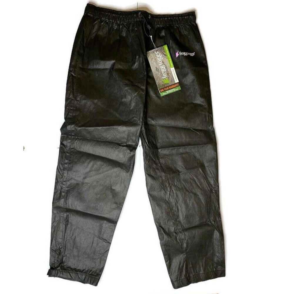 Frogg Toggs Women Pro Action Performance Motorcycle Pants Rain Gear Black XL NEW